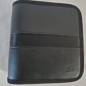 Case Logic CD Wallet / Travel Case – (28) CD Capacity – Black Faux Leather